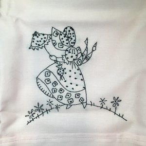 Hand Embroidered "Prairie Girl"